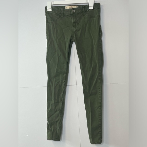 Women’s Hollister Dark Green Super Skinny Jeans. Size 1S W25 L29. - Picture 10 of 15